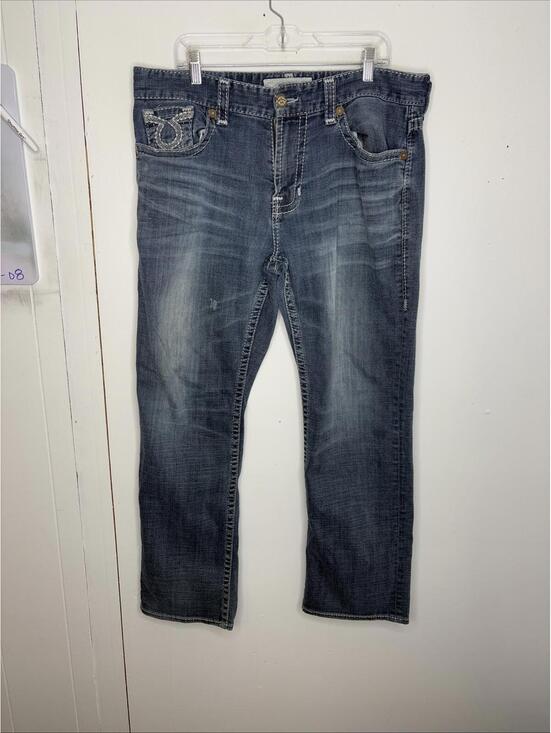 Big Star Other - Big Star Jeans Mens 36 Voyager Straight Western Country Buckle Medium Wash
